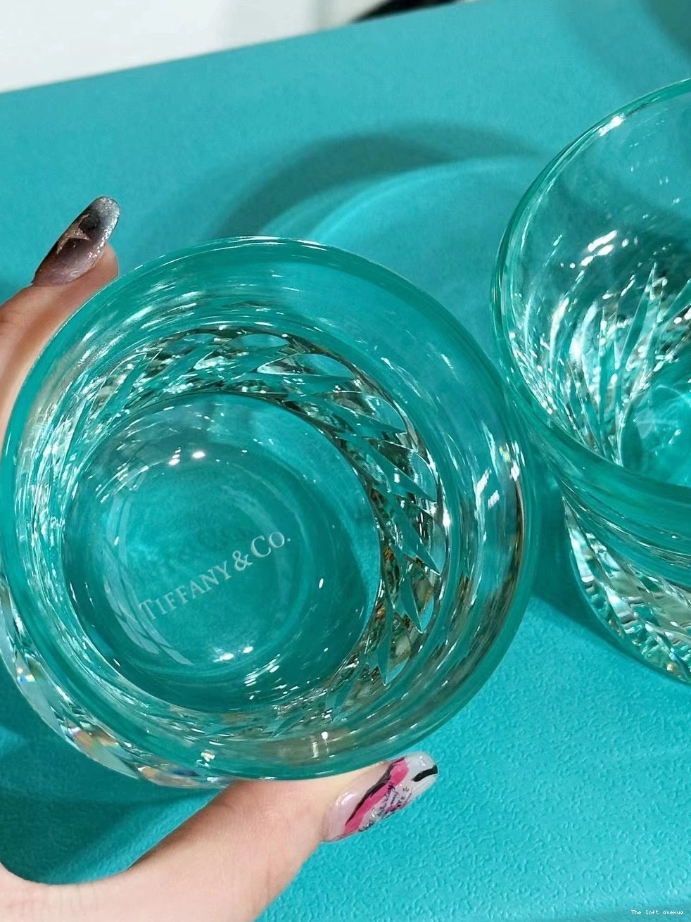 SET CUP GLASSWARE TIFFANY 0807